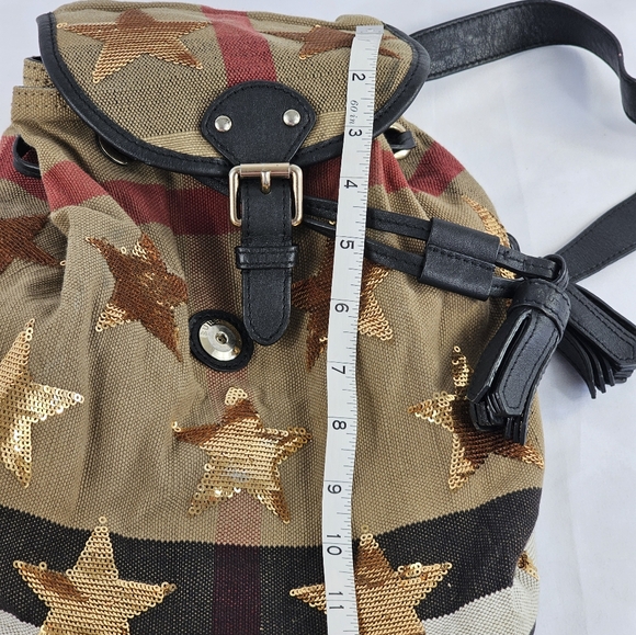 Burberry Star Sequin Canvas Backpack - Picture 8 of 9